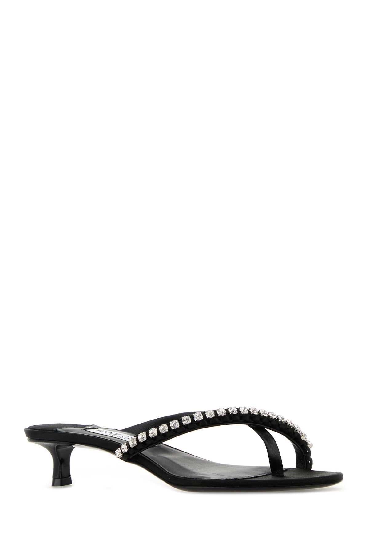 JIMMY CHOO DILA 35 For Women Exterior: 100% Fabric 100% Nappa leather Interior: 100% Fabric 100% Nappa leather Sole: Leather