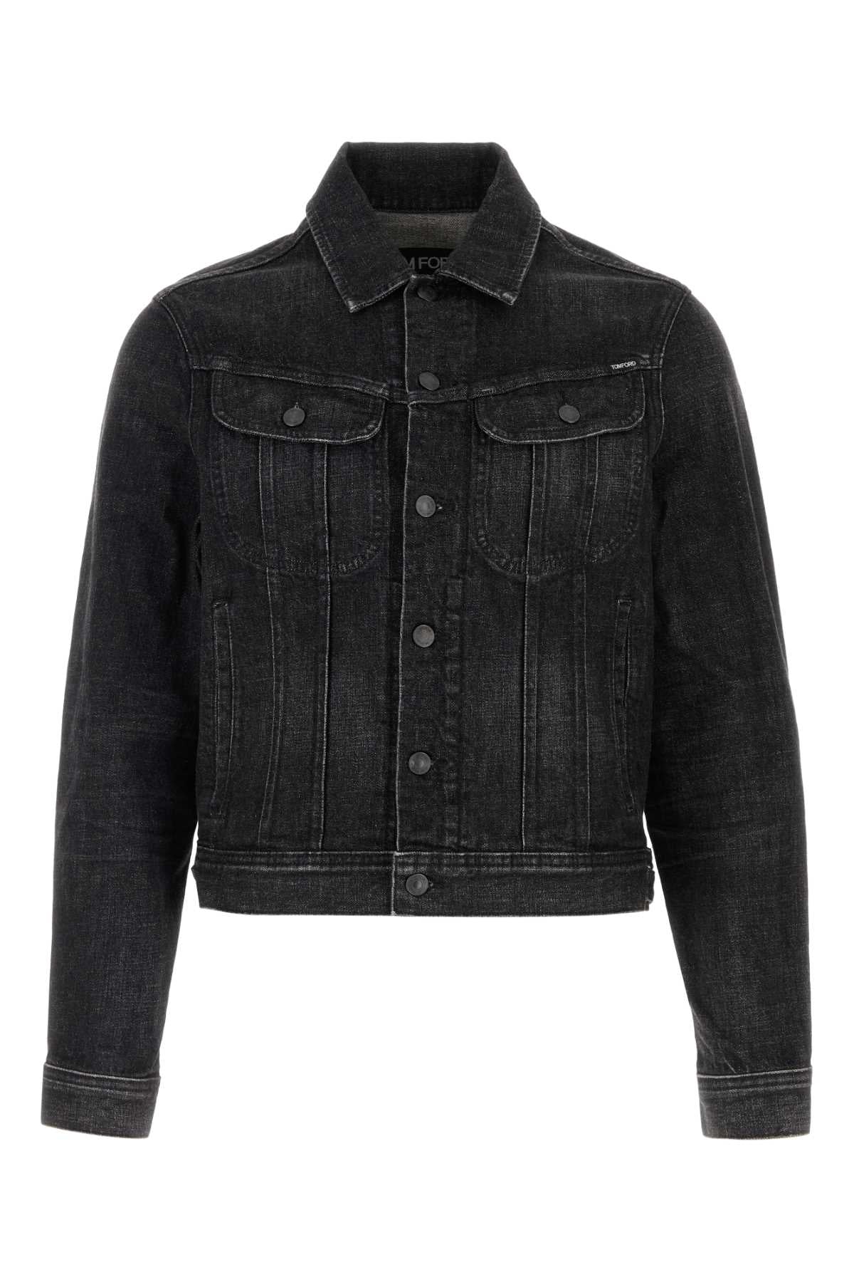 TOM FORD SELVEDGE DENIM ICON JACKET For Men Exterior: 98% Cotton 2% Polyurethane