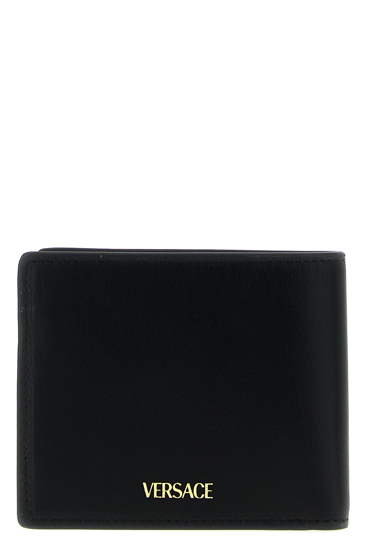 VERSACE 'V Logo' wallet For Men 100% calfskin leather (Bos Taurus)