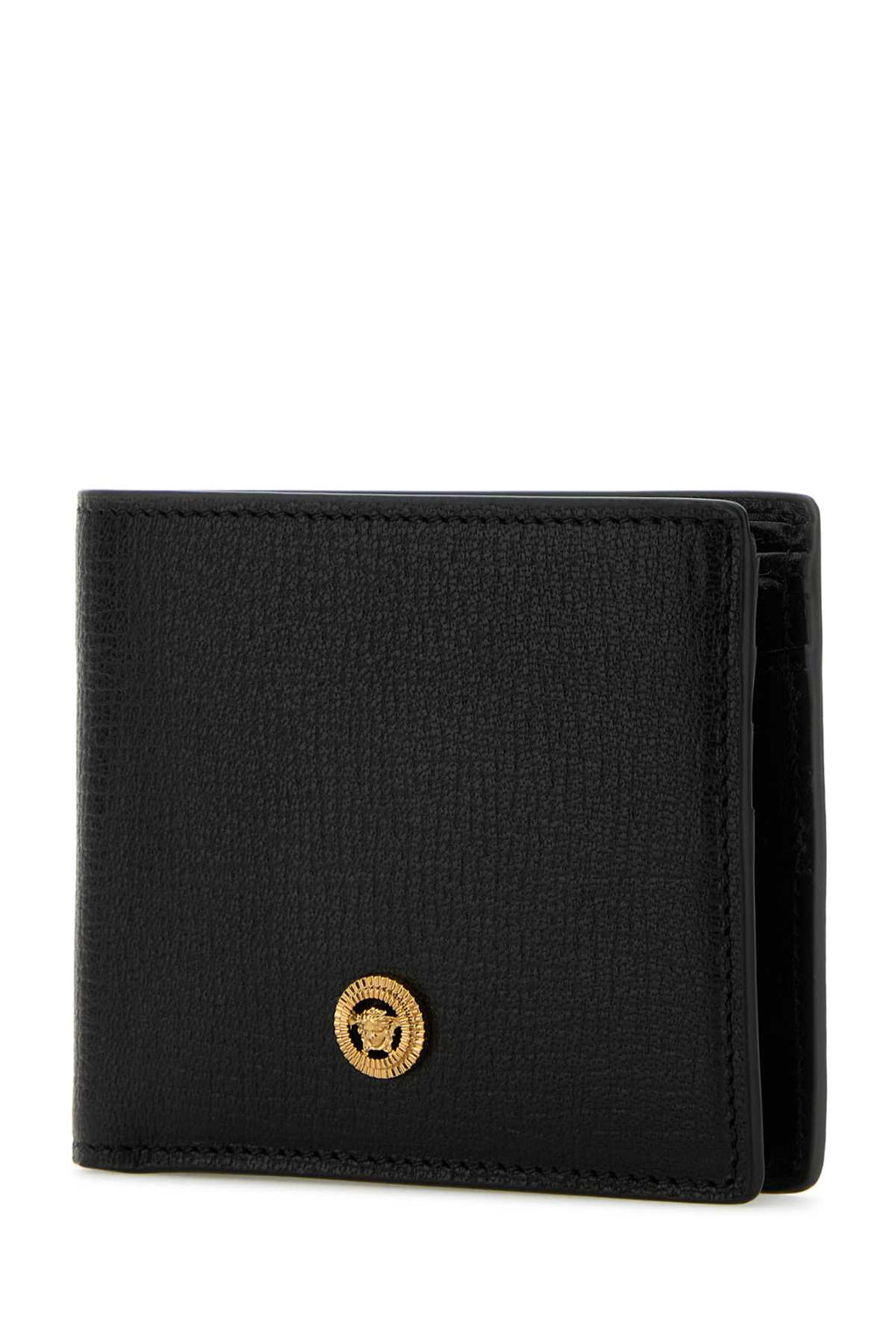VERSACE WALLET W/COIN GOAT LEATHER For Men Exterior: 100% Calf Finishing: Golden metal