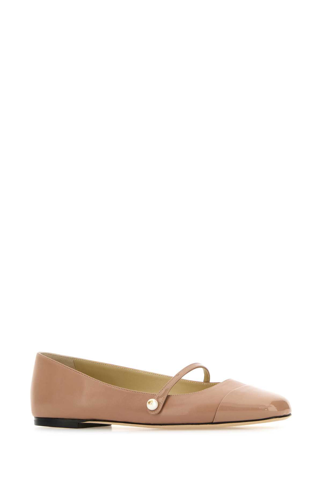 JIMMY CHOO ELISA FLAT For Women Exterior: 100% Nappa leather Interior: 100% Leather Sole: Leather