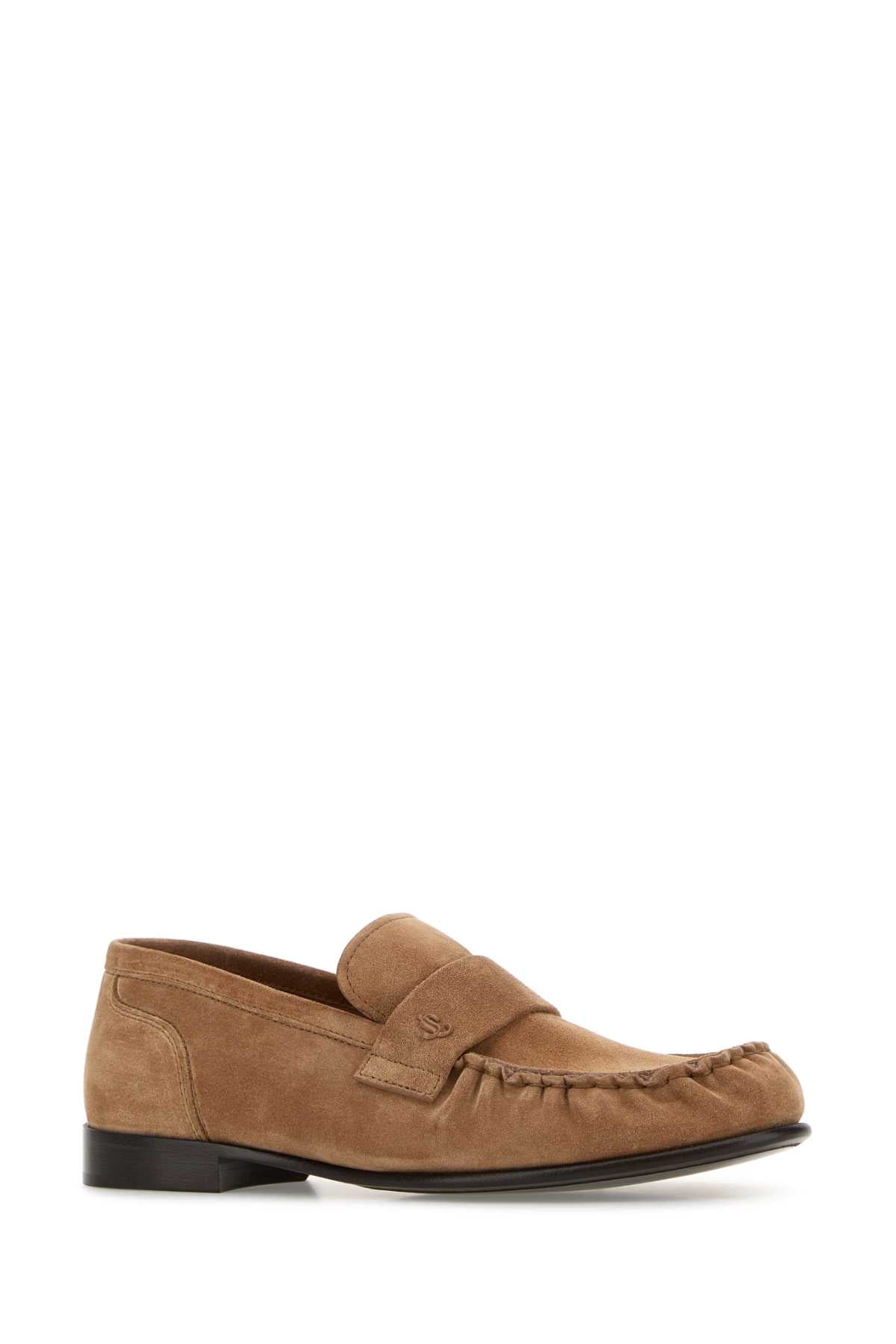 JIMMY CHOO ELLIS LOAFER/F For Women Exterior: 100% Suede Interior: 100% Leather Sole: Leather