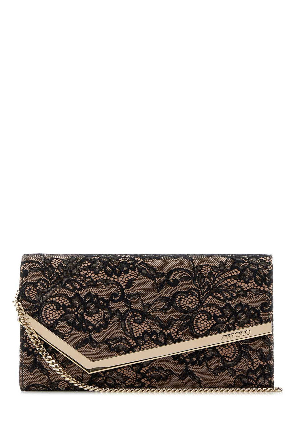 JIMMY CHOO EMMIE For Women Exterior: 100% Fabric Lining: 100% Fabric Finishing: Platinum