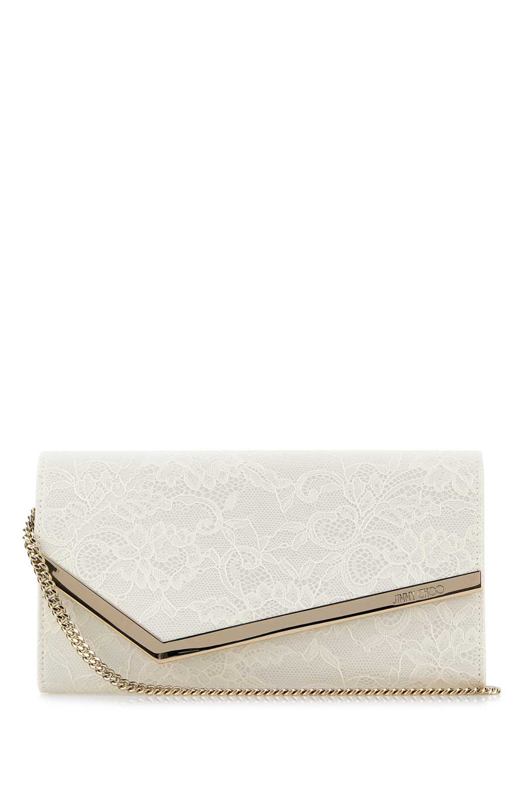 JIMMY CHOO EMMIE For Women Exterior: 100% Fabric Lining: 100% Fabric Finishing: Platinum