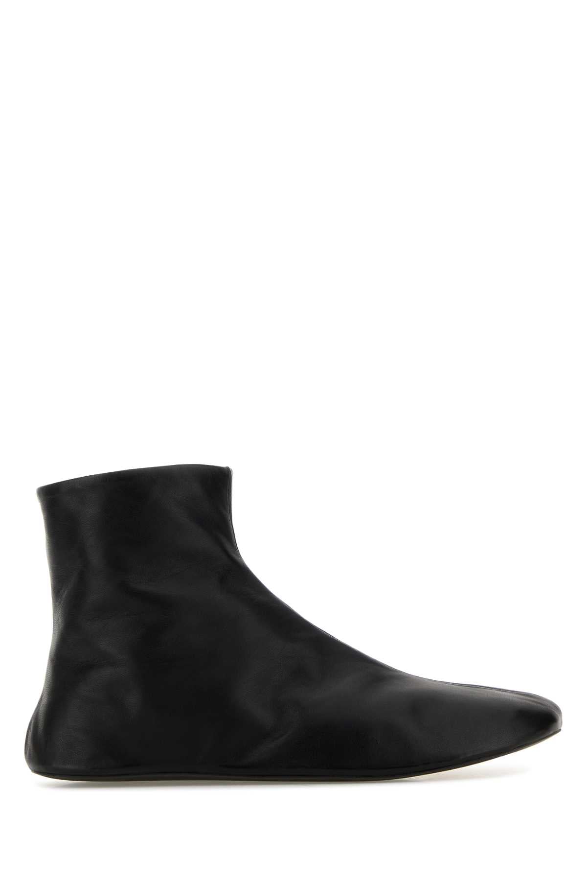 THE ROW STELLA BOOTIE For Women Exterior: 100% Leather Interior: 100% Fur Sole: Rubber