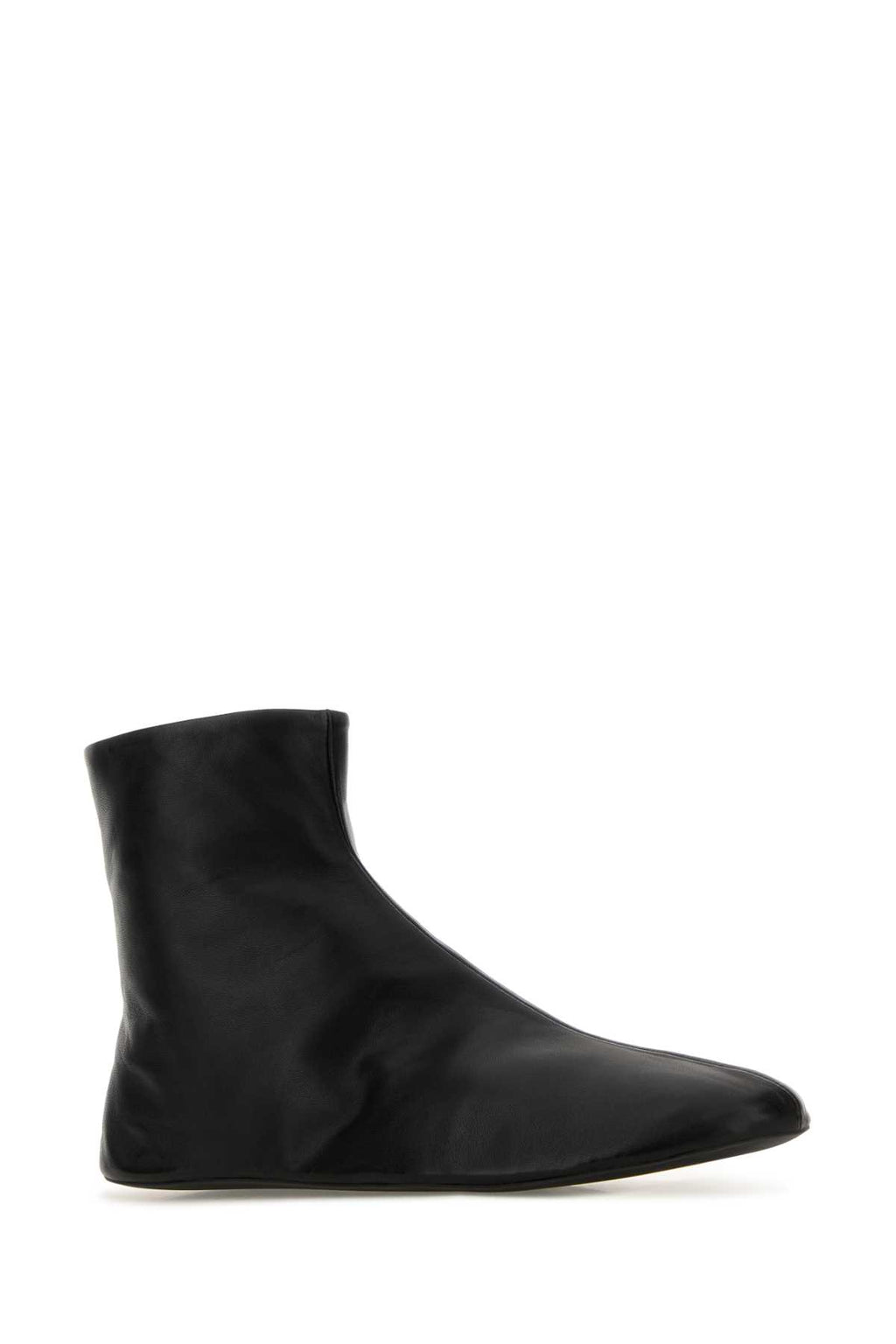 THE ROW STELLA BOOTIE For Women Exterior: 100% Leather Interior: 100% Fur Sole: Rubber