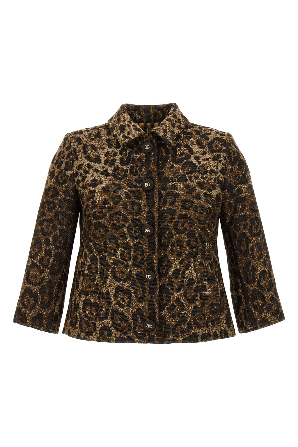 DOLCE & GABBANA Gabbana Blazer - Camel Collection For Women 99% virgin wool 1% polyamide