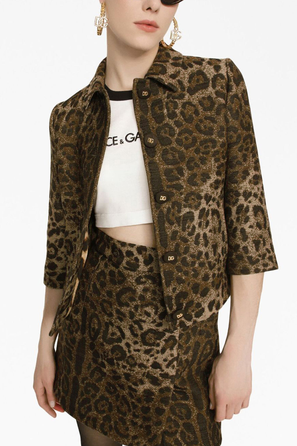 DOLCE & GABBANA Gabbana Blazer - Camel Collection For Women 99% virgin wool 1% polyamide