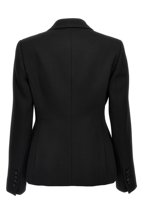 DOLCE & GABBANA 'Dolce' tuxedo blazer For Women 83% virgin wool 12% silk 3% polyester 2% elastane