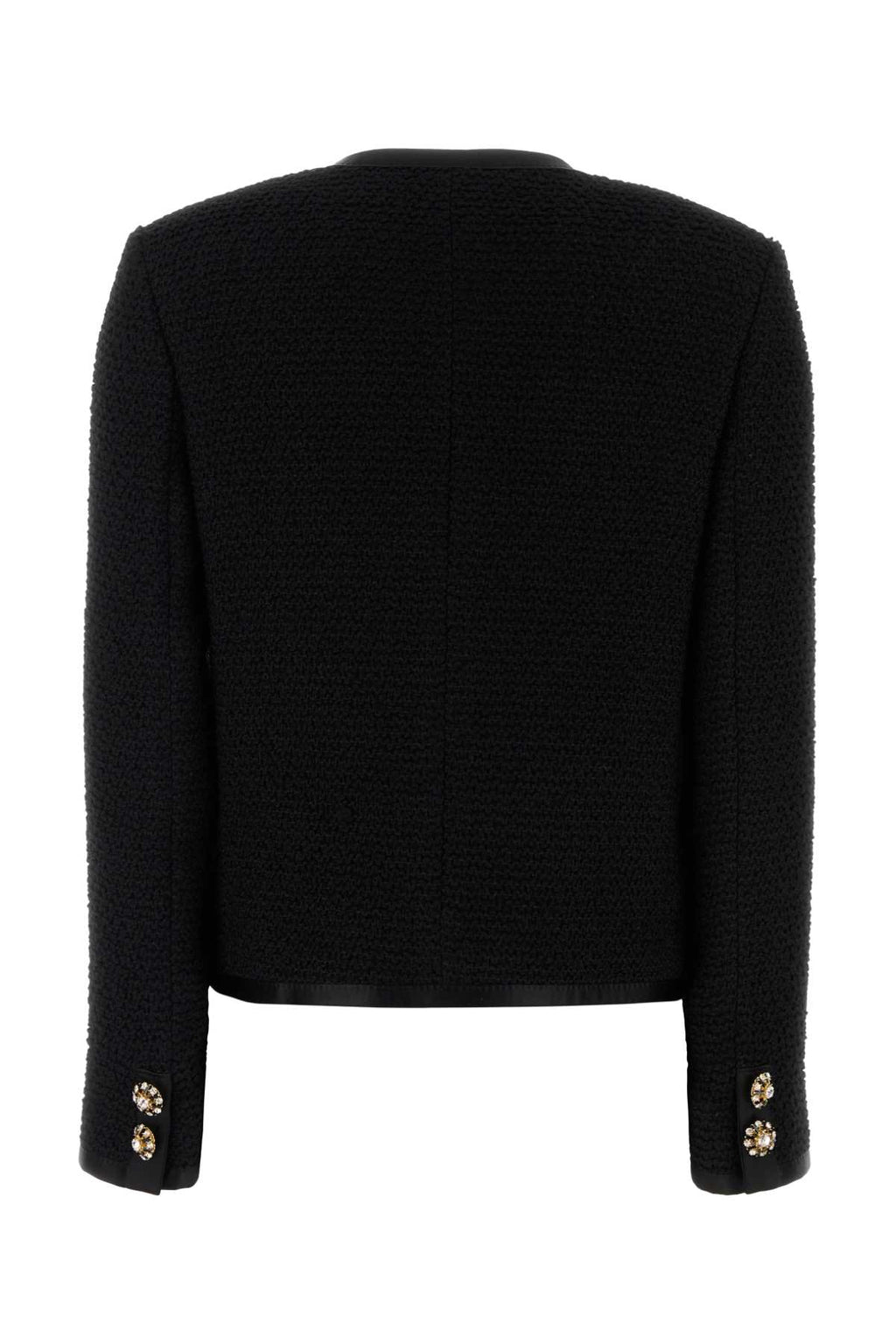 DOLCE & GABBANA JACKET For Women Exterior: 72% Virgin wool 18% Silk 8% Nylon 2% Polyester Lining: 92% Silk 8% Elastane