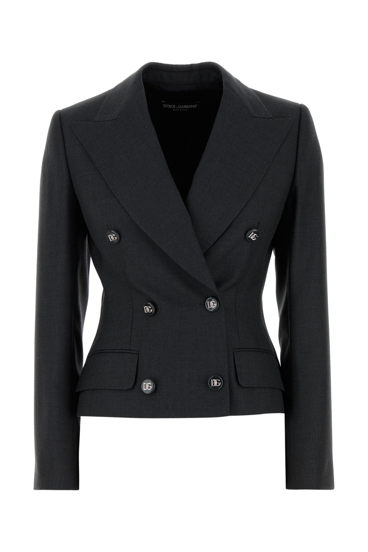 DOLCE & GABBANA JACKET For Women Exterior: 100% Virgin wool Lining: 100% Silk