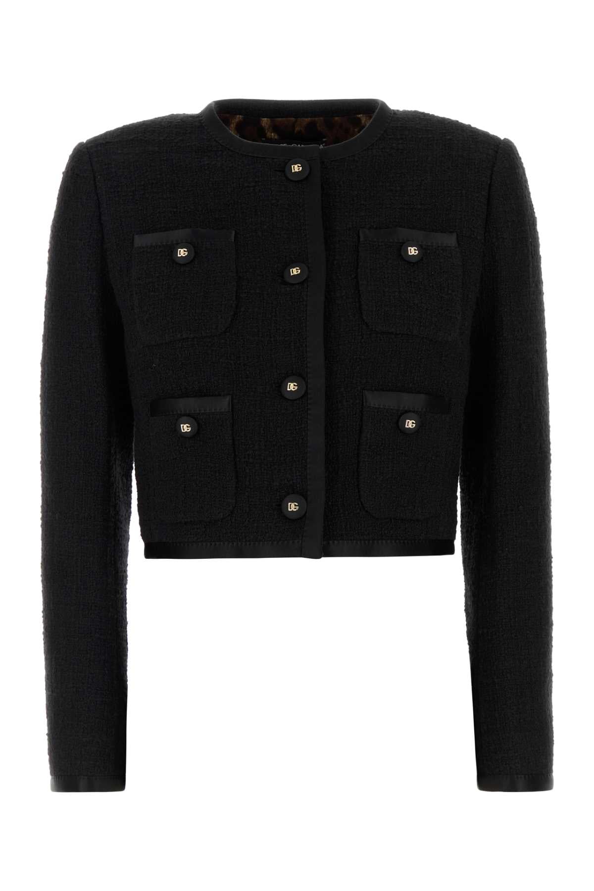 DOLCE & GABBANA JACKET For Women Exterior: 81% Cotton 9% Viscose 8% Silk 2% Polyester Lining: 93% Silk 7% Elastane