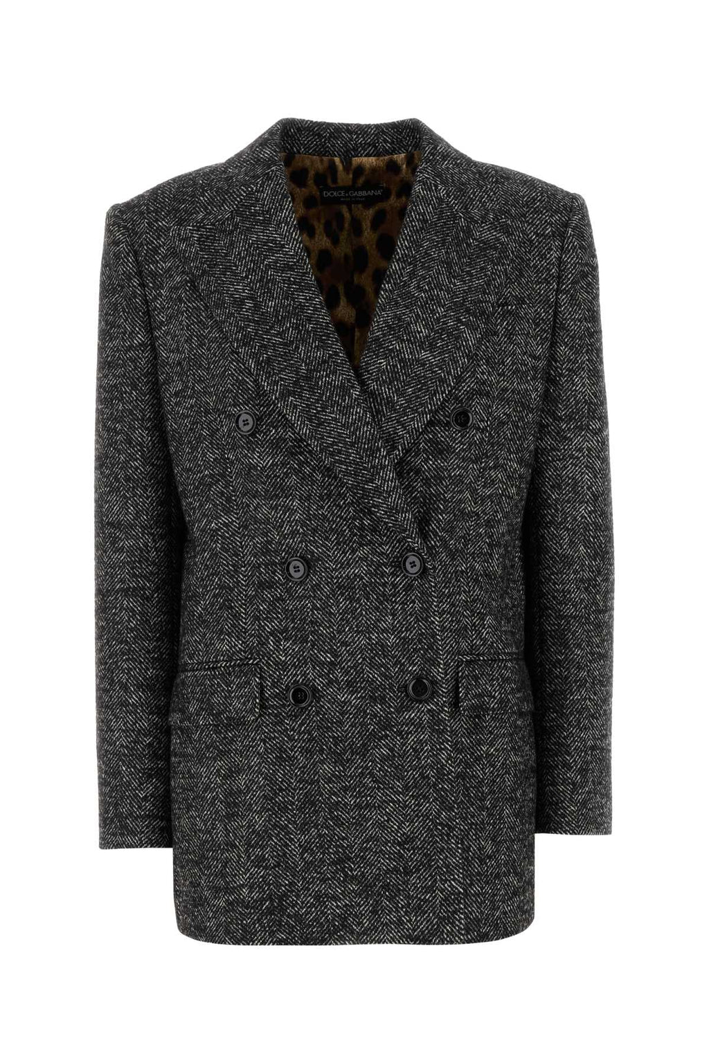 DOLCE & GABBANA JACKET For Women Exterior: 56% Wool 25% Polyester 19% Acrylic Lining: 97% Polyester 3% Elastane