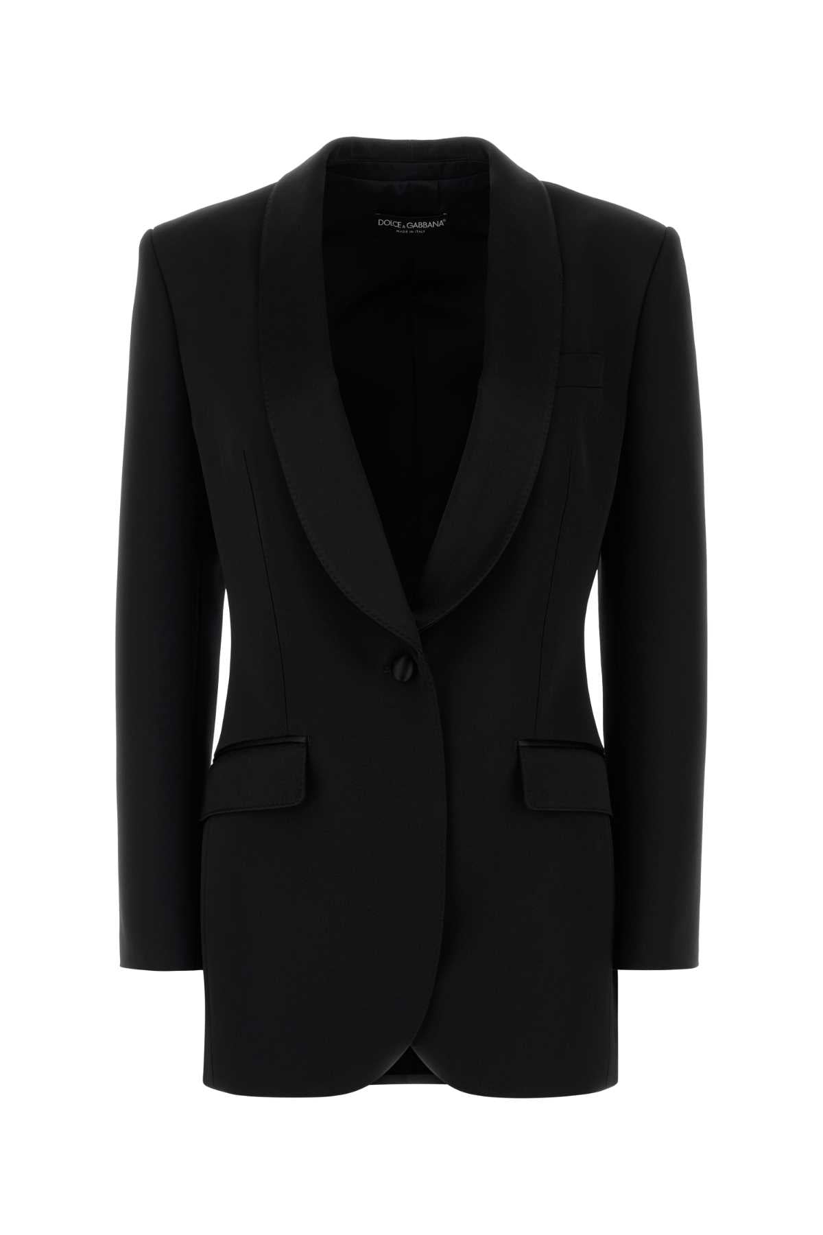 DOLCE & GABBANA JACKET For Women Exterior: 80% Virgin wool 16% Silk 4% Elastane Lining: 92% Silk 8% Elastane