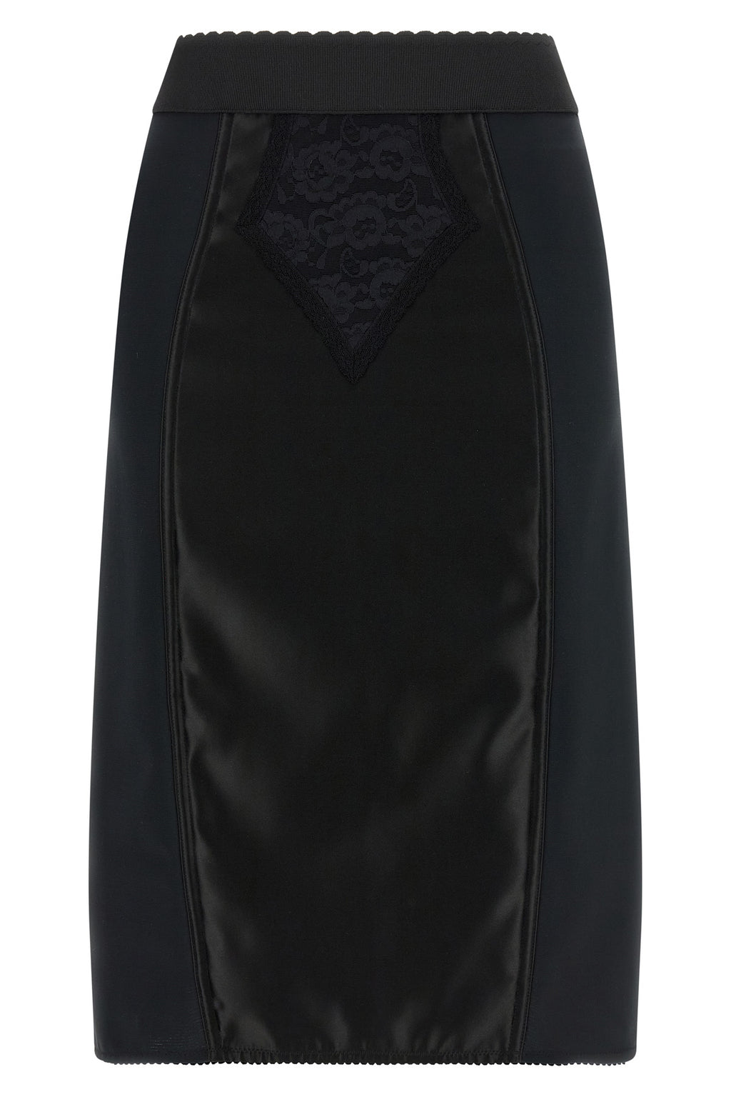 DOLCE & GABBANA Lace insert skirt For Women 66% polyamide 25% polyester 9% elastane