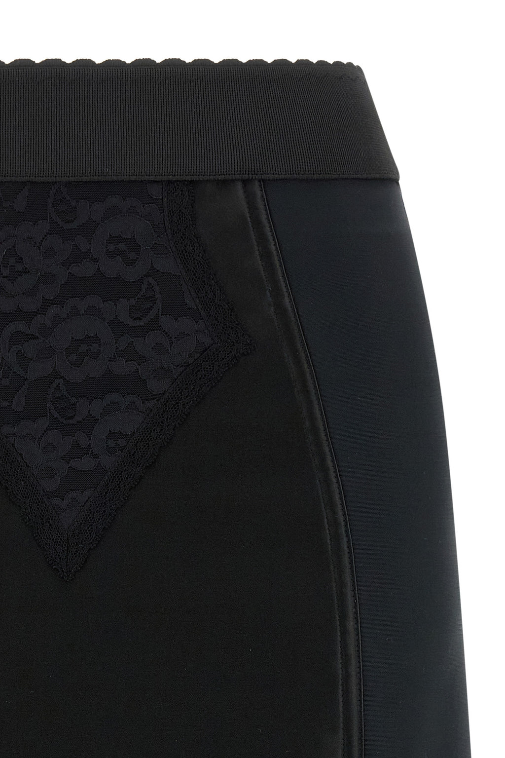 DOLCE & GABBANA Lace insert skirt For Women 66% polyamide 25% polyester 9% elastane