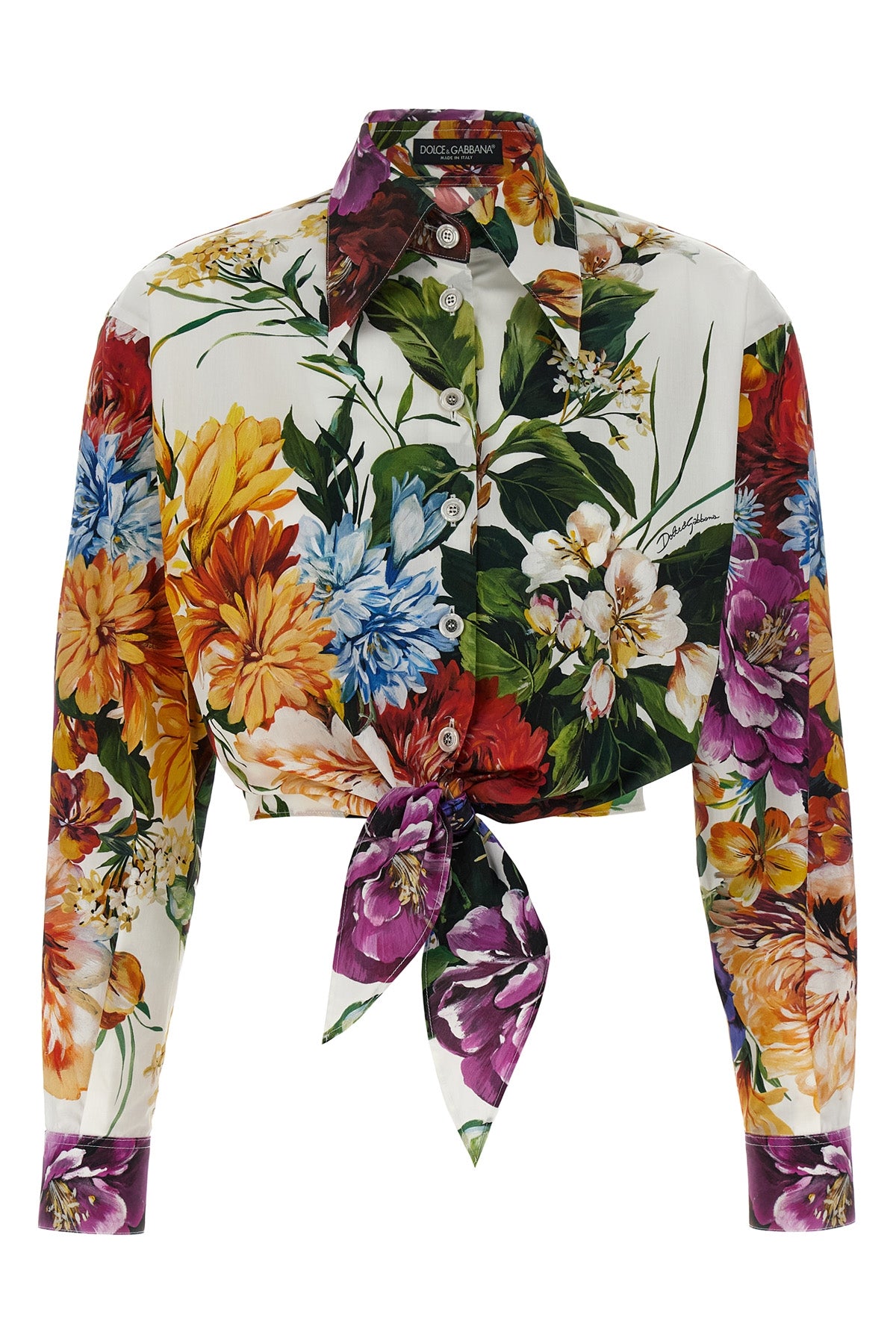 DOLCE & GABBANA Floral crop shirt For Women 100% cotton