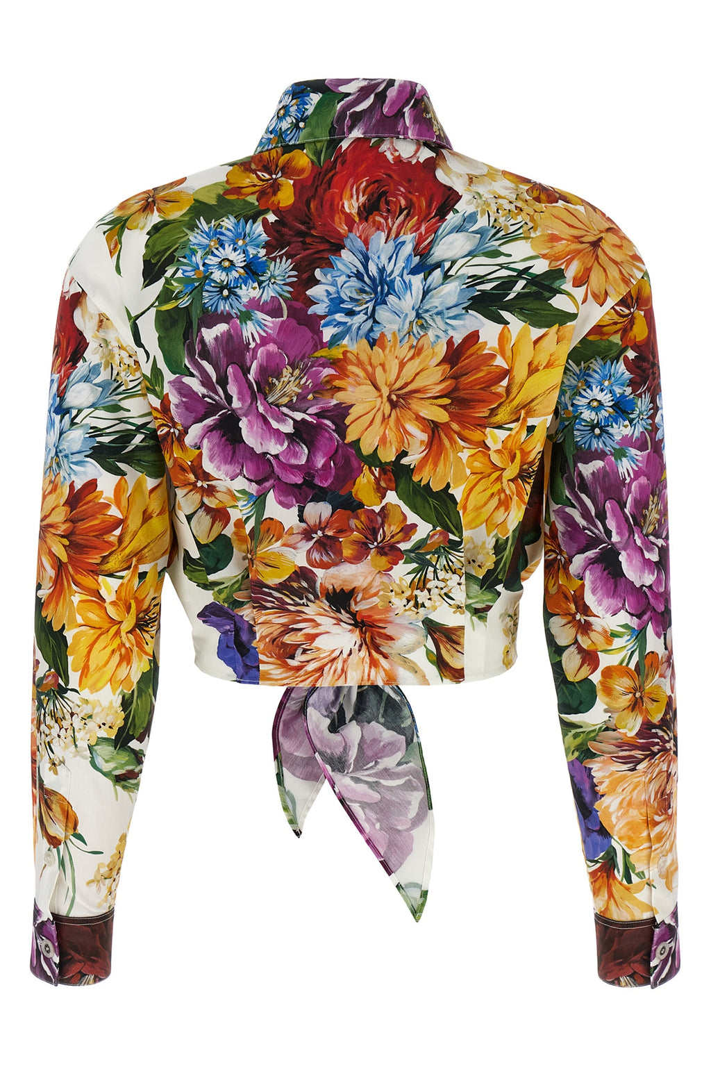 DOLCE & GABBANA Floral crop shirt For Women 100% cotton