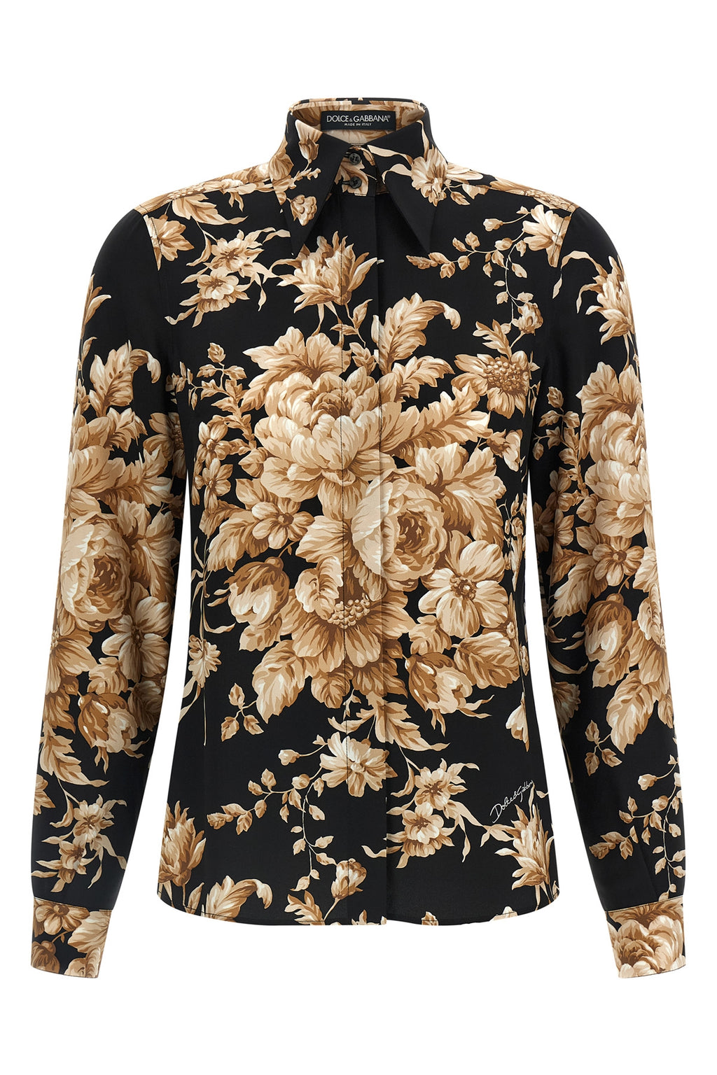 DOLCE & GABBANA Charmeuse shirt For Women 95% silk, 5% elastane