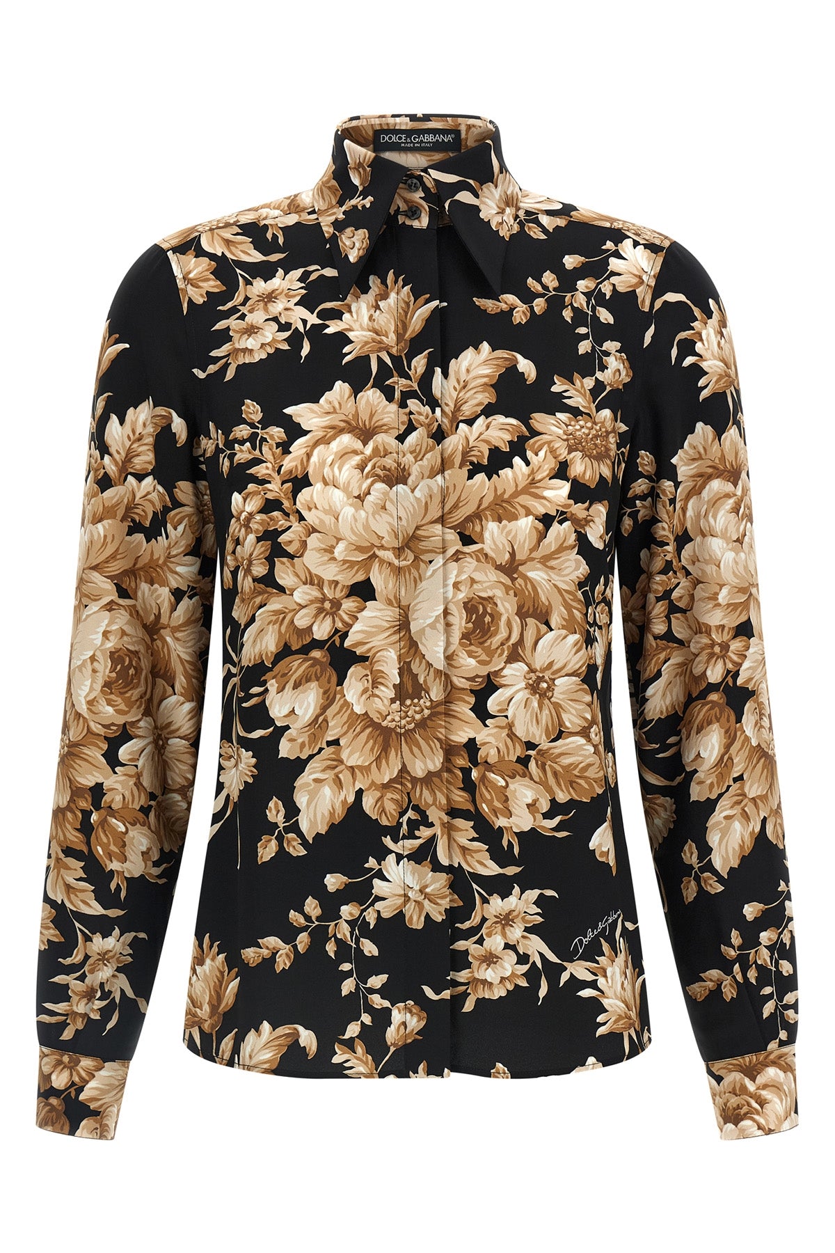 DOLCE & GABBANA Charmeuse shirt For Women 95% silk, 5% elastane