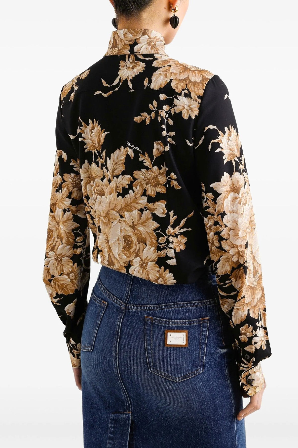 DOLCE & GABBANA Charmeuse shirt For Women 95% silk, 5% elastane