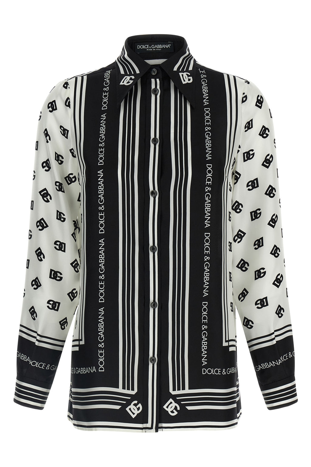 DOLCE & GABBANA DG print shirt For Women 100% silk