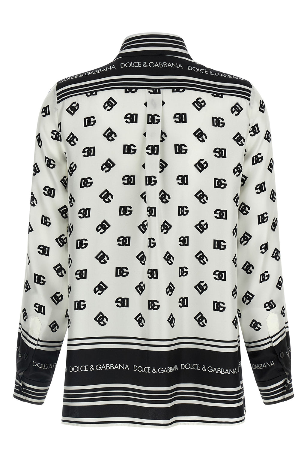 DOLCE & GABBANA DG print shirt For Women 100% silk