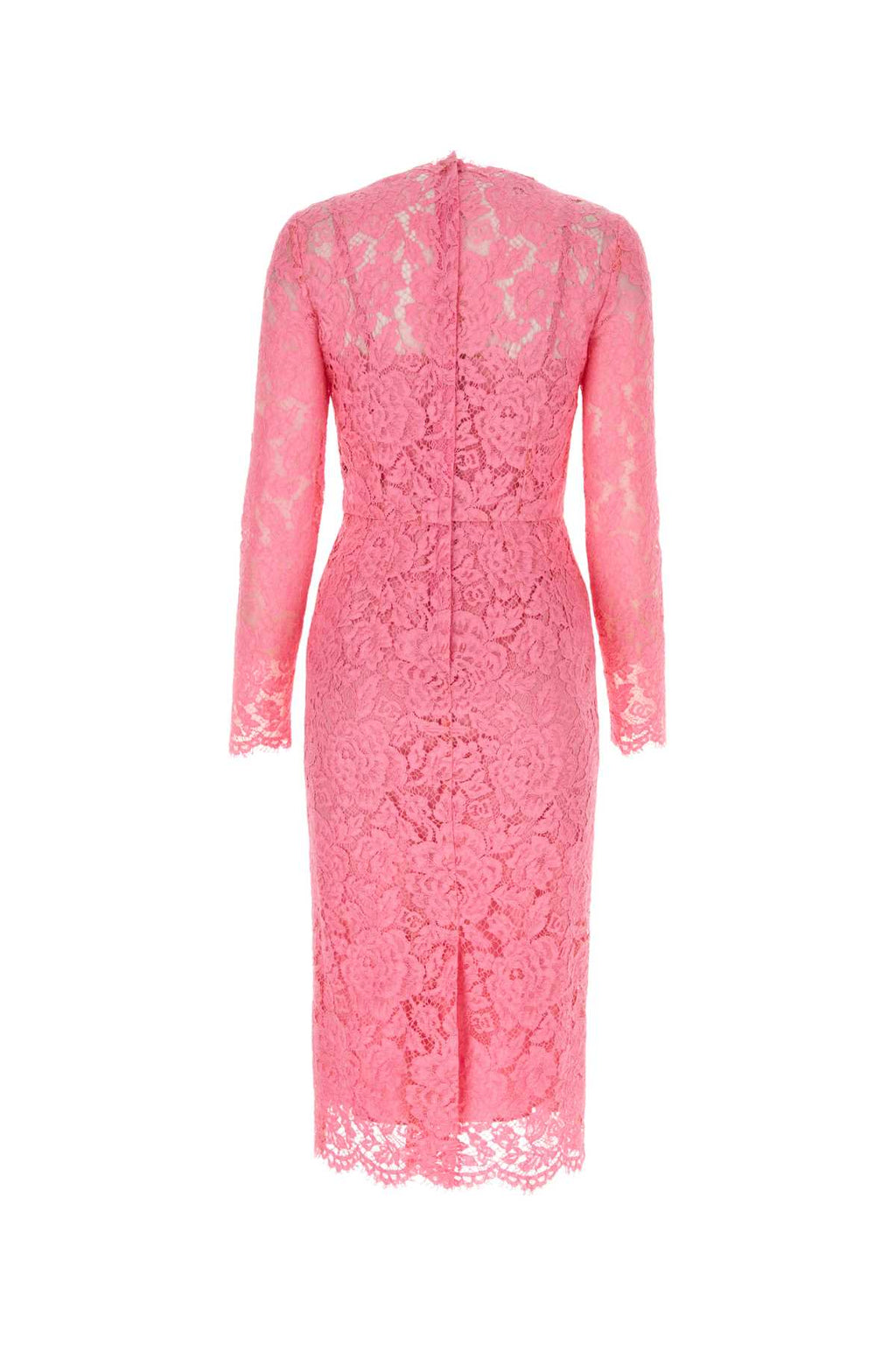 DOLCE & GABBANA ABITO PIZZO MANICA LUNGA For Women Exterior: 43% Viscose 24% Cotton 23% Nylon Petticoat: 91% Silk 9% Elastane