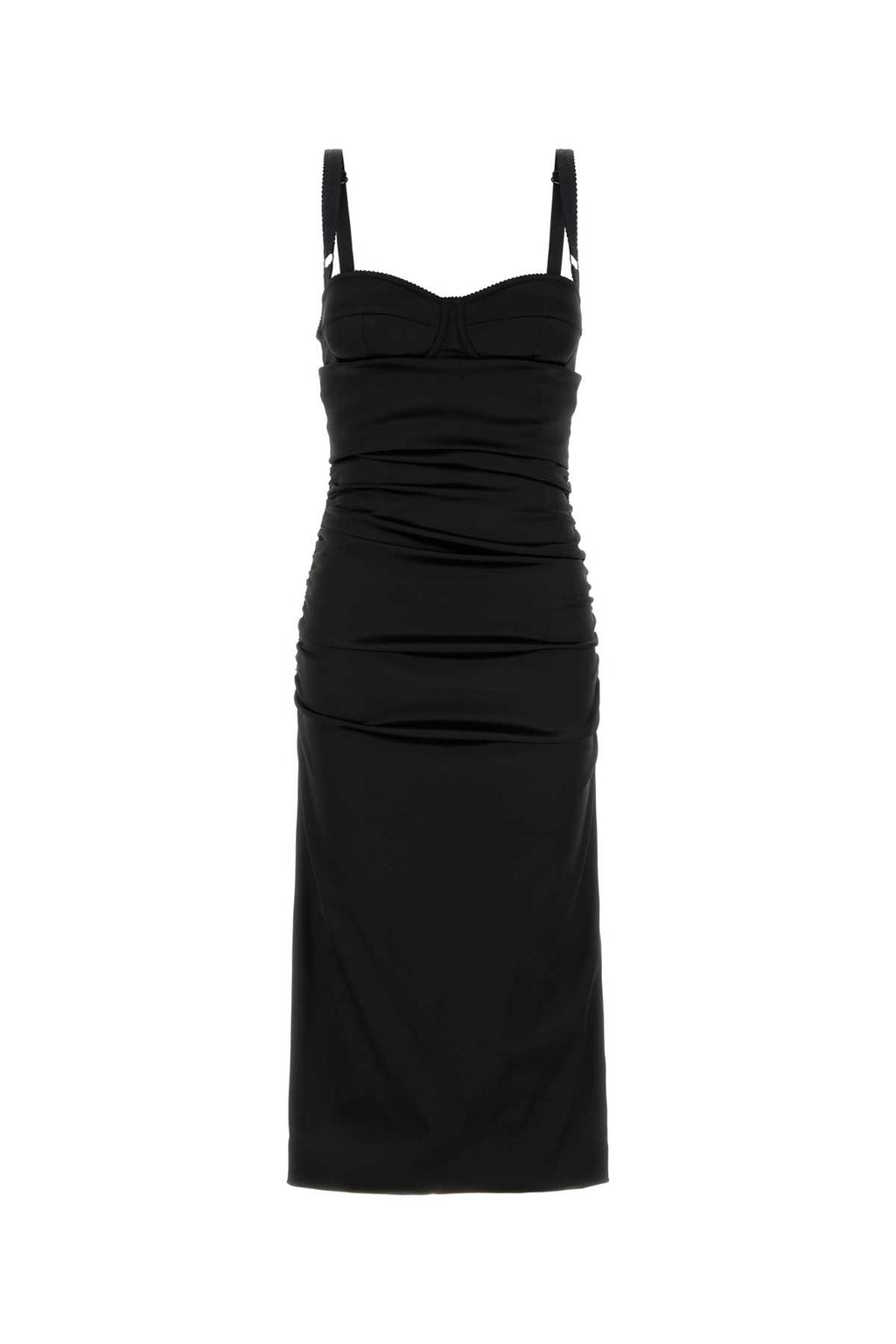 DOLCE & GABBANA DRESSES/JUMPSUITS For Women Exterior: 65% Acetate 29% Nylon 6% Elastane Lining: 92% Silk 8% Elastane