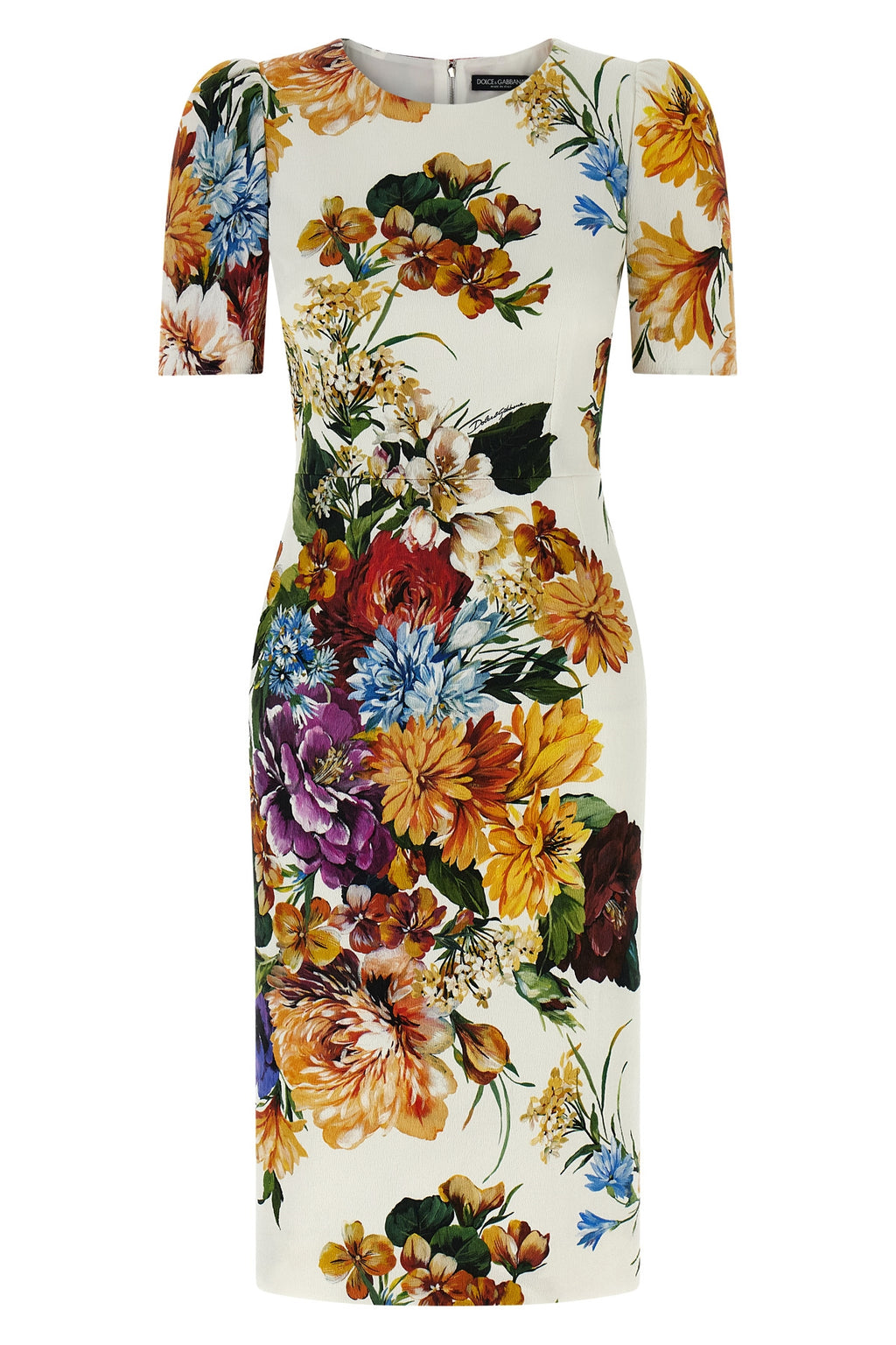 DOLCE & GABBANA Flower dress For Women 48% CO 02% EA 02% PA 48% VI