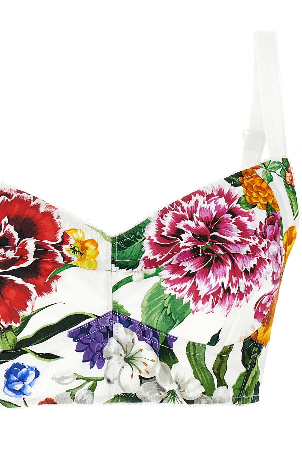 DOLCE & GABBANA 'Bouquet' top For Women 70% cotton 24% polyamide 6% elastane