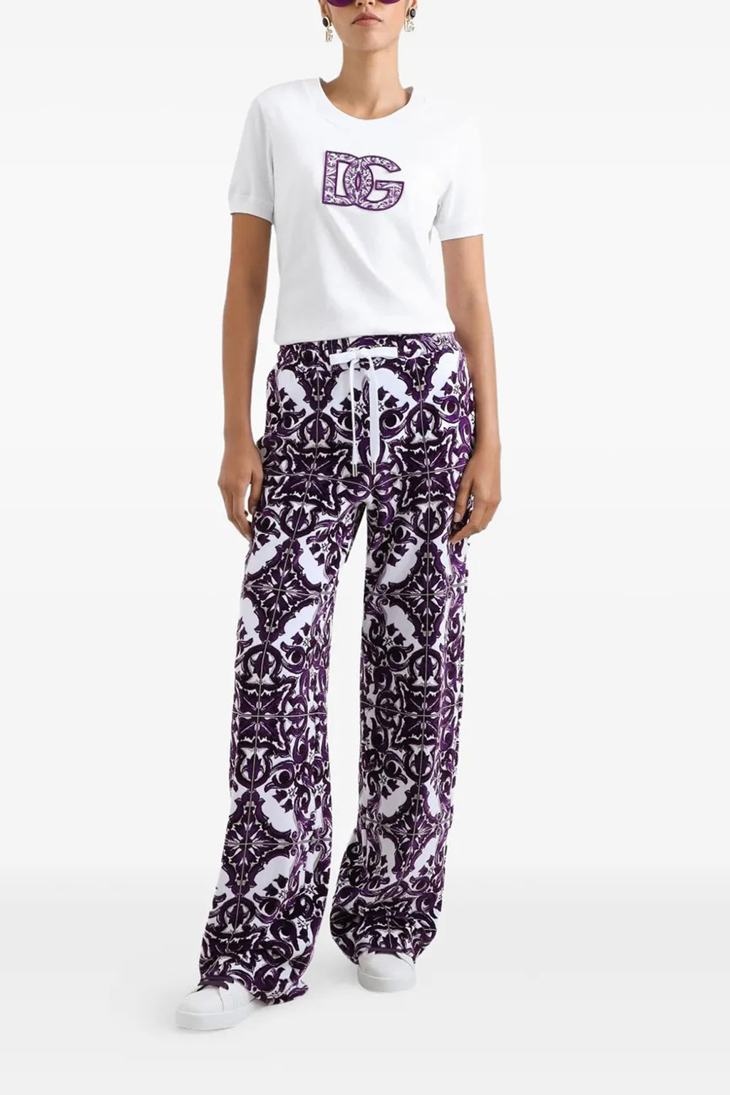 dolce & gabbana 'Maiolica' logo patch t-shirt