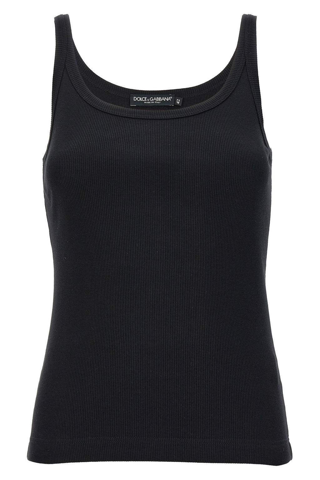 DOLCE & GABBANA Ribbed tank top For Women 100% cotton