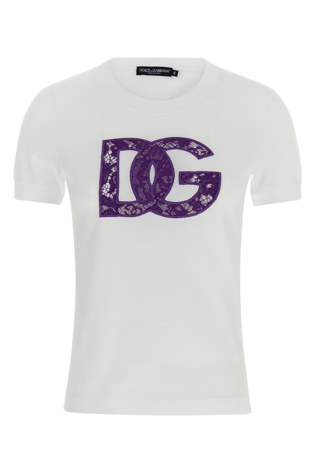 DOLCE & GABBANA Lace T-shirt For Women 100% cotton