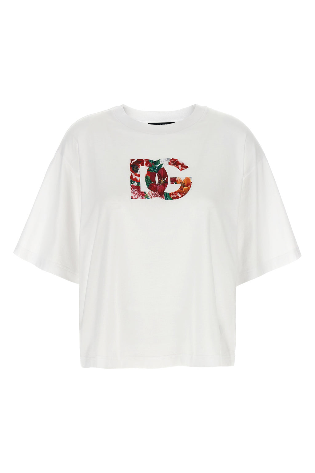 dolce & gabbana Floral logo t-shirt