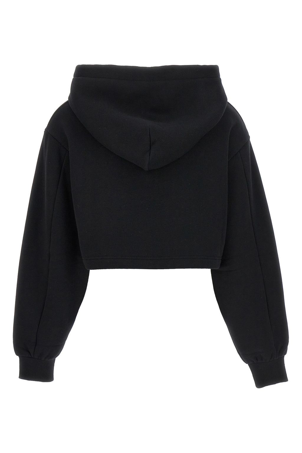 DOLCE & GABBANA Logo embroidery cropped hoodie For Women 80% cotton, 20% polyester