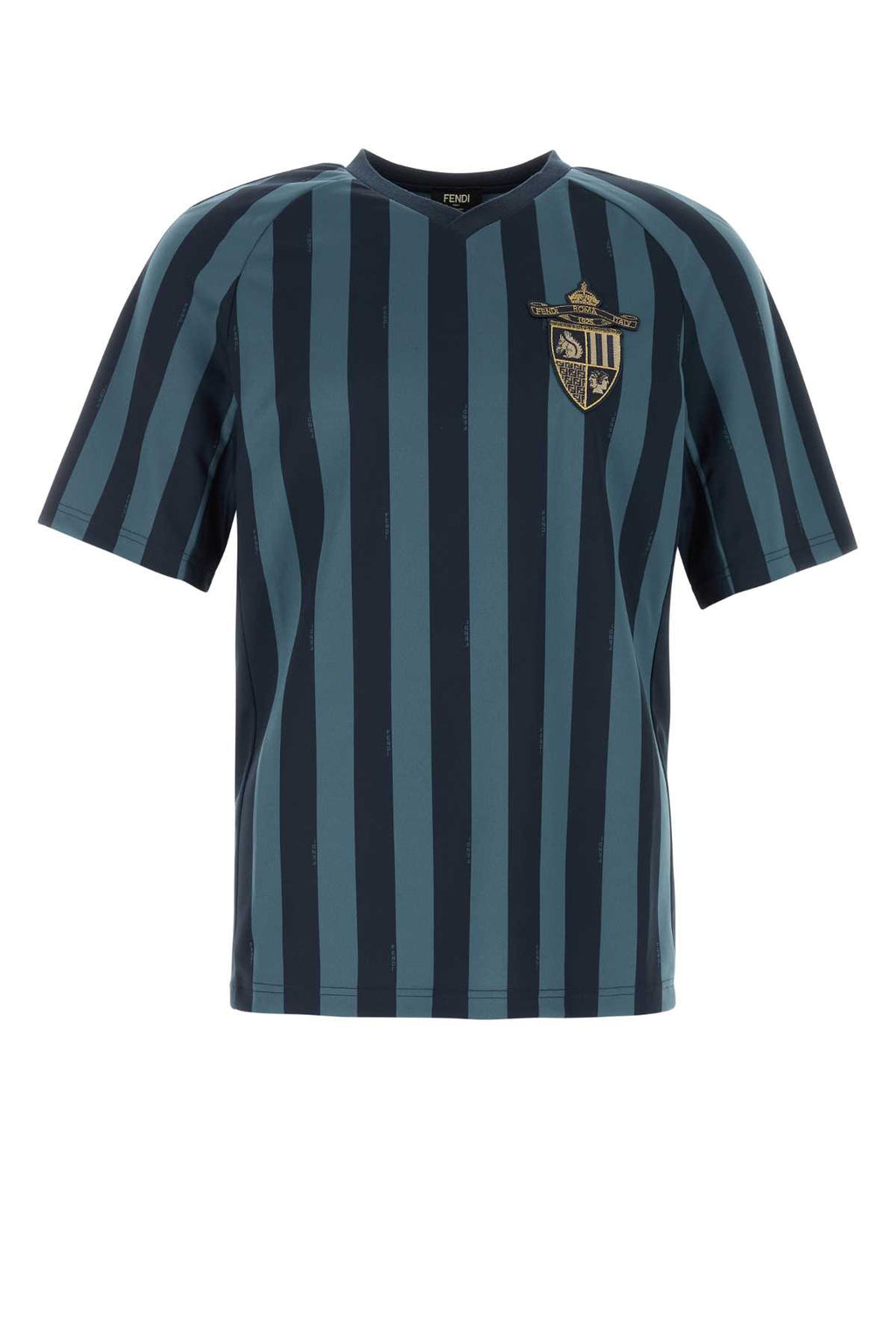 FENDI T-SH FF CREST PEQUIN PRINT J For Men Exterior: 100% Polyester