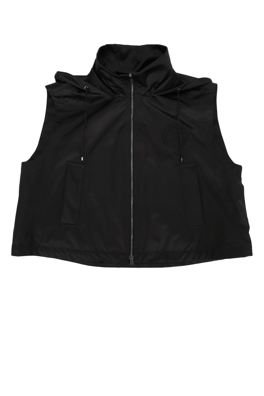 FENDI LEISURE HOODED VEST LOGO