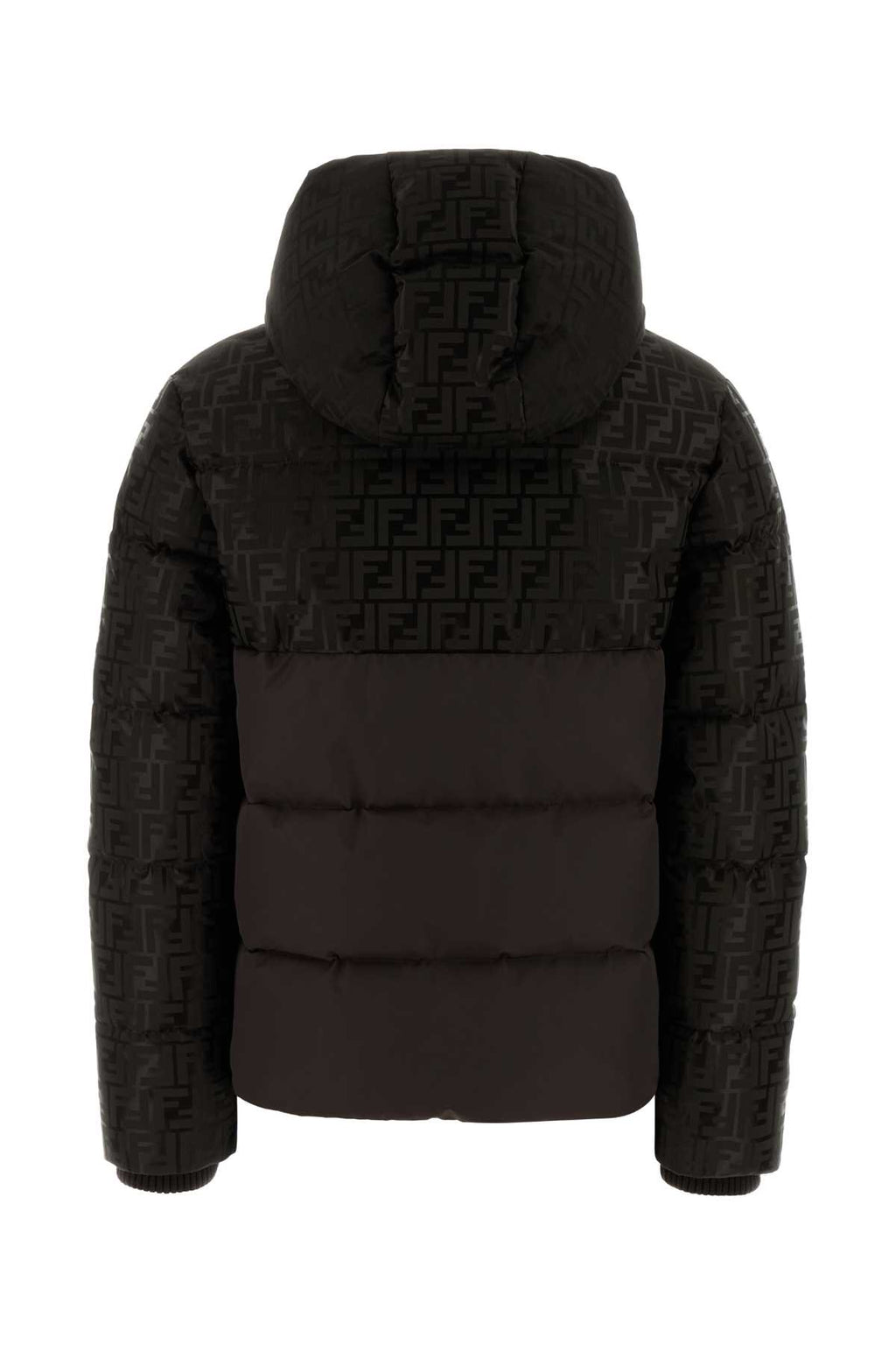 FENDI GIACCA JACQUARD FF + For Women Exterior: 64% Cotton 36% Nylon Lining: 100% Polyester Padding: 90% Down 10% Feather