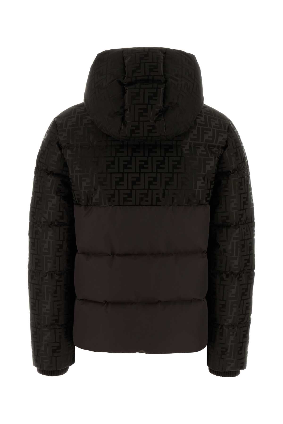 FENDI GIACCA JACQUARD FF + For Women Exterior: 64% Cotton 36% Nylon Lining: 100% Polyester Padding: 90% Down 10% Feather