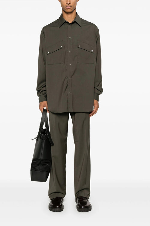 FENDI 'Cipresso' pants For Men 100% wool