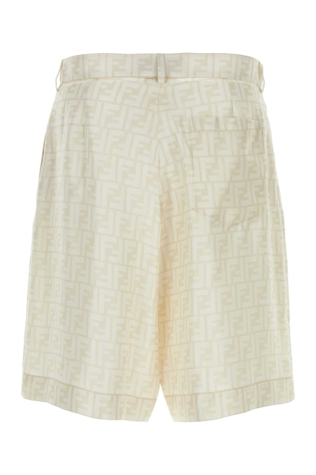 FENDI SHORTS LOGO SILK