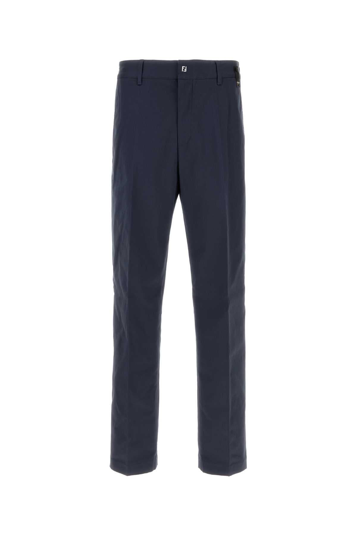 FENDI TROUSERS NEW RICH GABARDINE For Men Exterior: 97% Cotton 3% Elastane