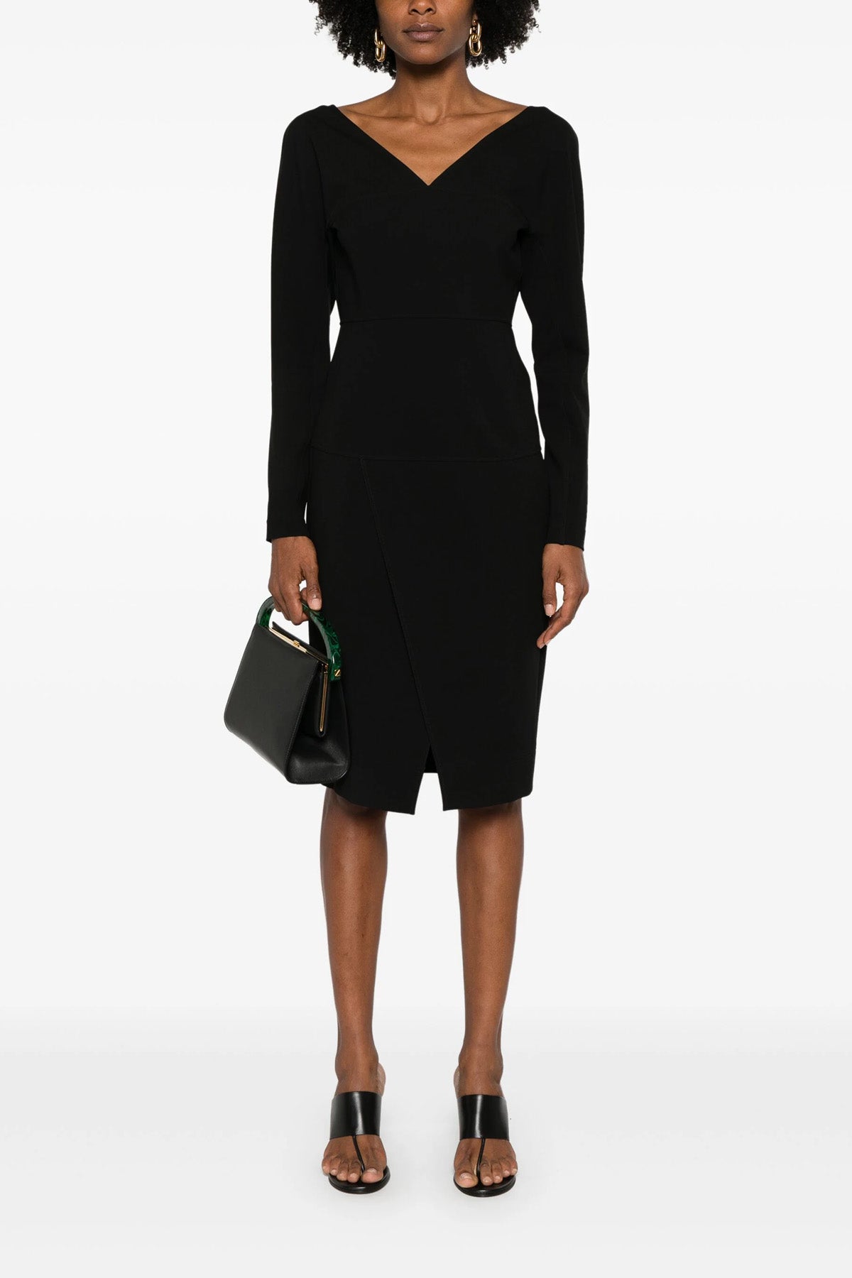 FENDI Techno jersey dress For Women 75% viscose 17% polyamide 8% elastane