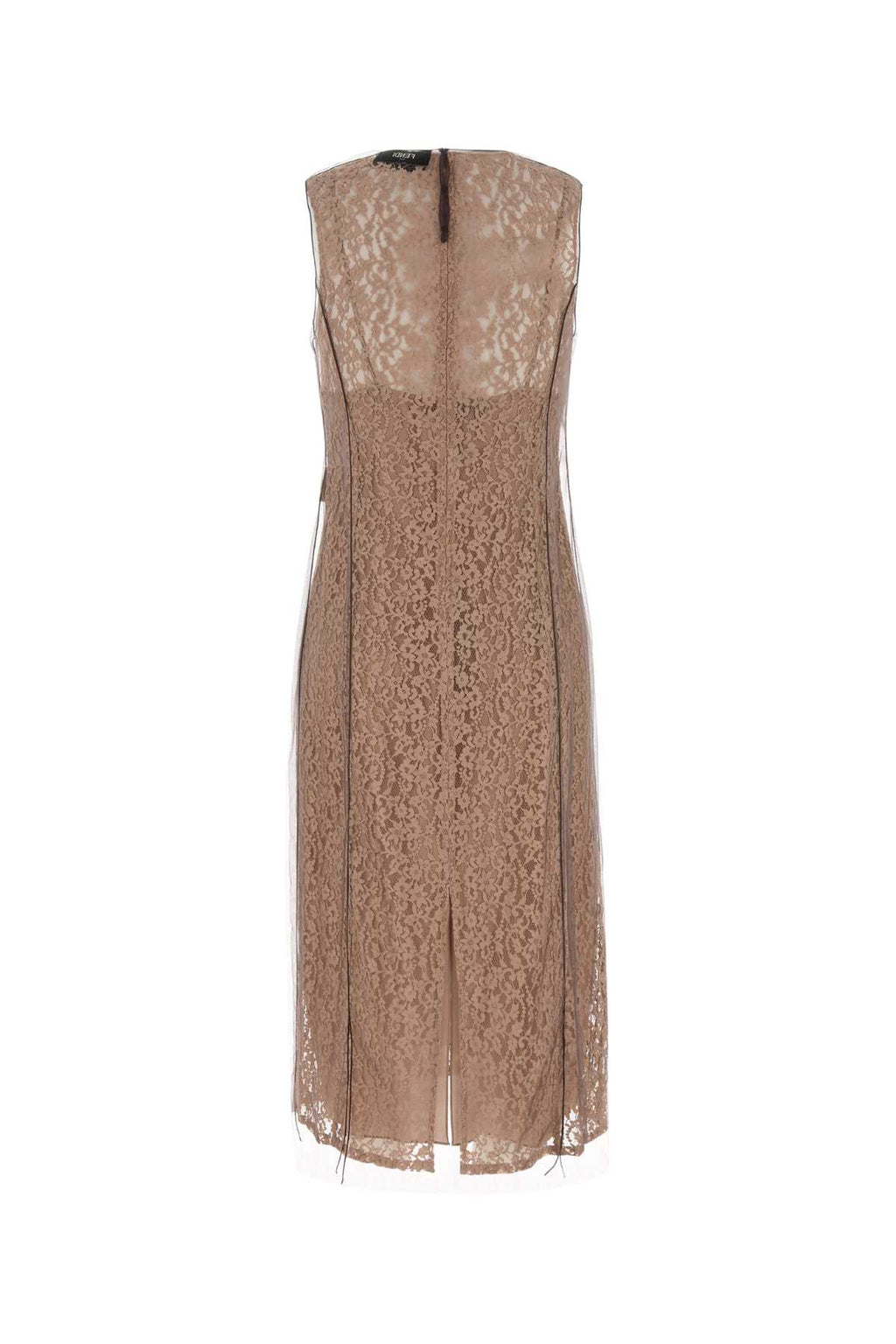 FENDI LACE MESH DRESS For Women Exterior: 80% Cotton 20% Nylon Exterior: 100% Silk
