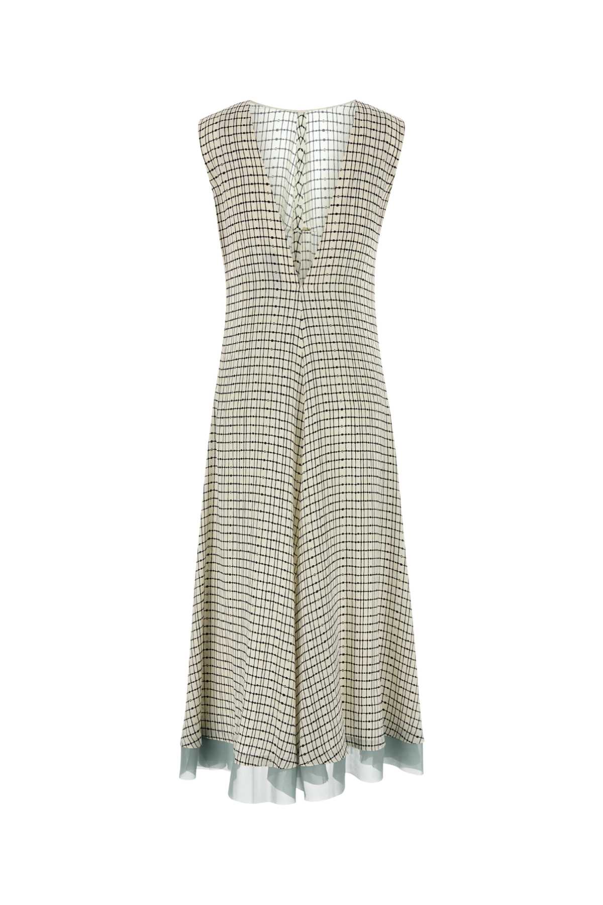FENDI WHITE DRESS For Women Exterior: 100% Silk