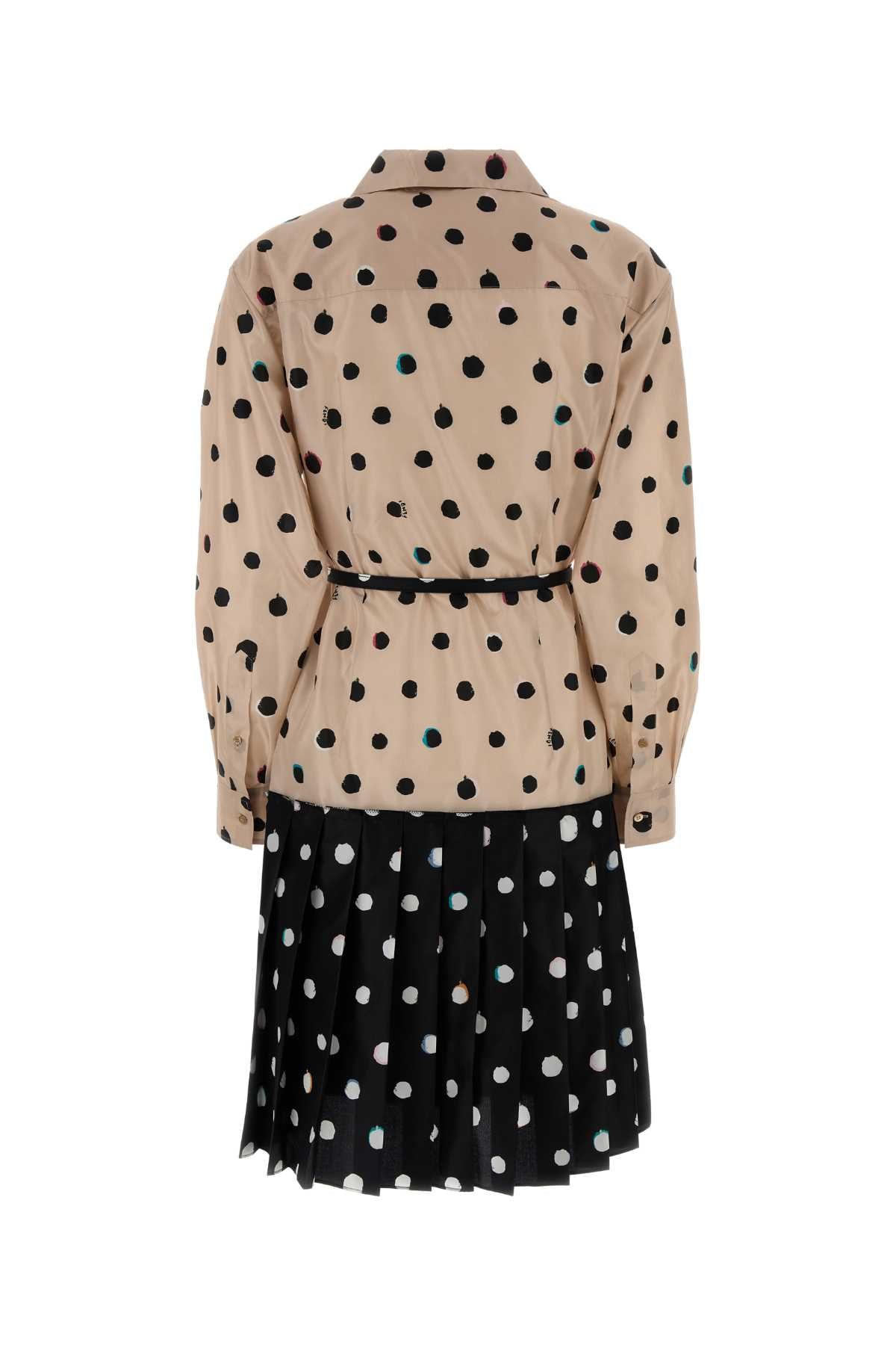 FENDI ABITO DOTS MANICHINO For Women Exterior: 100% Silk
