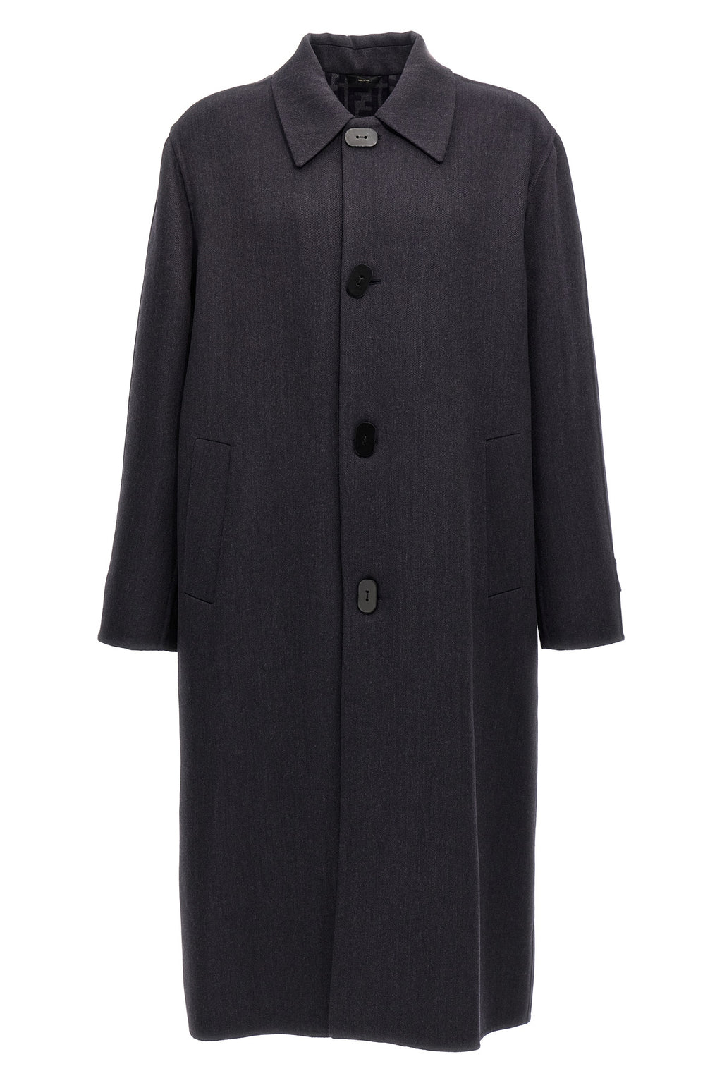 FENDI Double wool coat For Men 99% virgin wool 1% silk