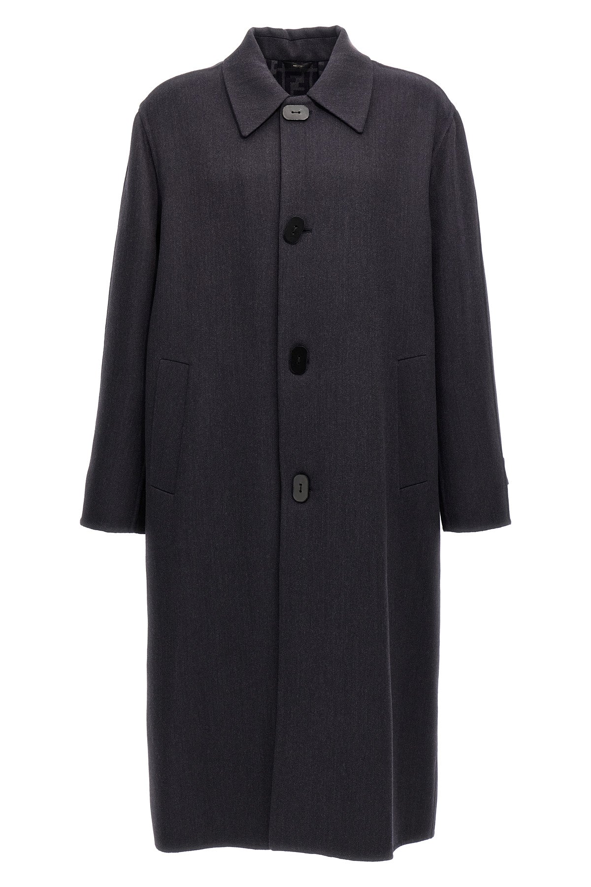 FENDI Double wool coat For Men 99% virgin wool 1% silk