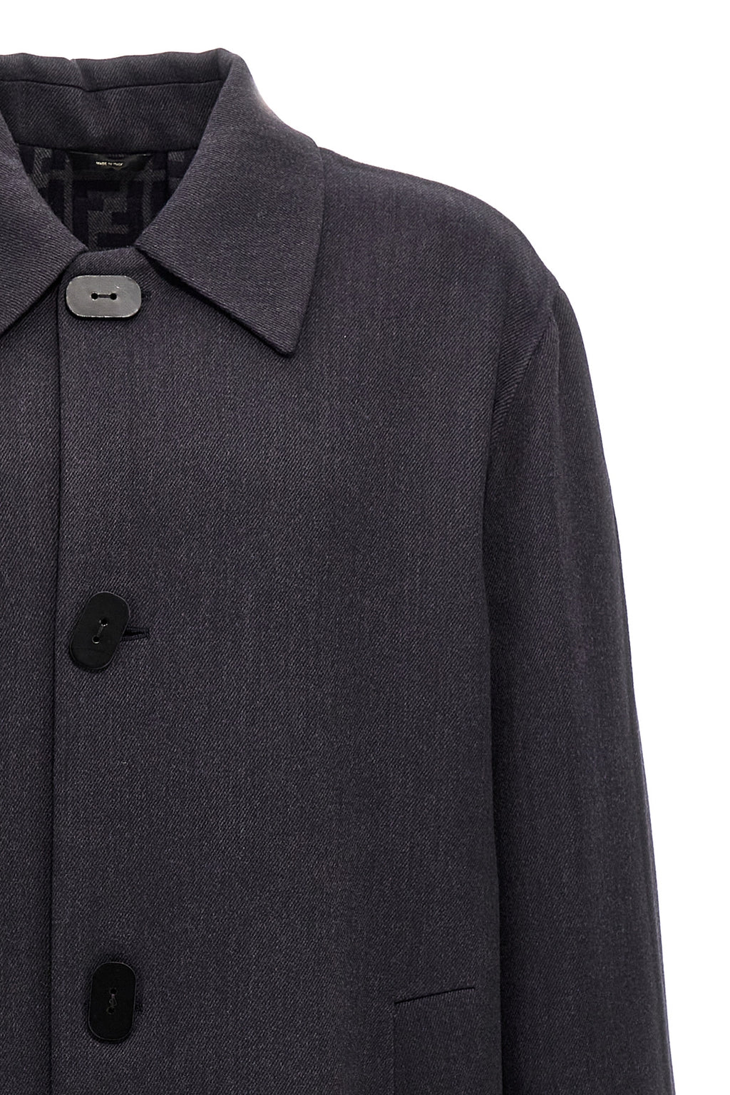 FENDI Double wool coat For Men 99% virgin wool 1% silk